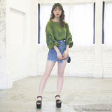 【メール便】ボリュームタックスリーブブラウス