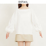 【メール便】ボリュームタックスリーブブラウス