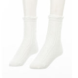 【メール便】ハート編み柄ショートソックス