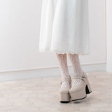 【メール便】レースハイソックス