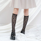 【メール便】レースハイソックス