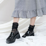 【メール便】レースハイソックス