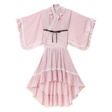 はしごレースフリルロリータセットアップ浴衣