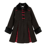 チャイナレースプリーツコート