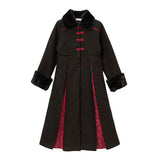 チャイナレースプリーツコート