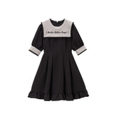 闇刺繍デザインワンピース