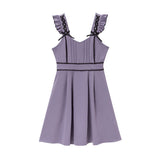 レースアップリボンフリルジャンスカ