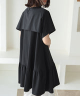 オーガニックコットンセーラーカラーTワンピース