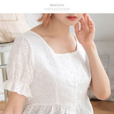 【メール便】ペプラムレースブラウス