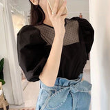 【メール便】チュールドッキングブラウス