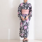 八重桜柄浴衣3点セット