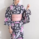 八重桜柄浴衣3点セット