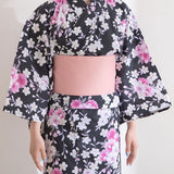 八重桜柄浴衣3点セット