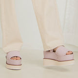 厚底ダブルヒールサンダル