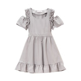 オフショル肩フリルワンピース