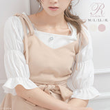 【メール便】ボリューム袖カットソートップス