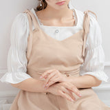 【メール便】ボリューム袖カットソートップス