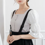 【メール便】ボリューム袖カットソートップス