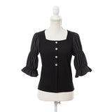 【メール便】ボリューム袖カットソートップス