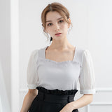 【メール便】ビスチェフリルカットソートップス