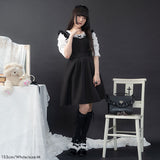 パールネックレス風リブトップス