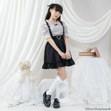 パールネックレス風リブトップス