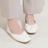 リボンバレエパンプス