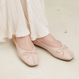 リボンバレエパンプス