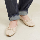 リボンバレエパンプス