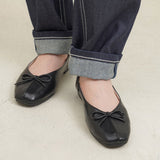 リボンバレエパンプス