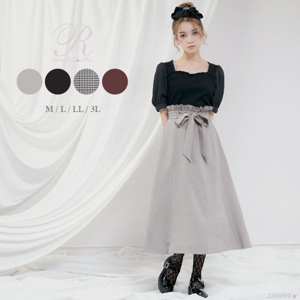 秋の新作✤ シンプル リボンスカート✤ 秋の新作✤ シンプル リボンスカート✤