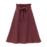 ウエストリボンシンプルスカート