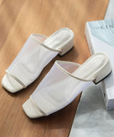 スクエアトゥシアーサンダル