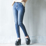 美脚デニムストレッチスキニーパンツ
