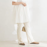 クシュクシュ素材フレアパンツ