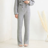 クシュクシュ素材フレアパンツ