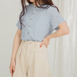 【メール便】フラワーレース配色メロウカーディガン