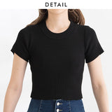 【メール便】半袖デザインニットトップス