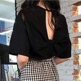 【メール便】バックツイストカットトップス