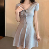 【メール便】フロントレースアップワンピース