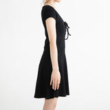 【メール便】フロントレースアップワンピース