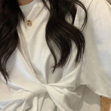 【メール便】フロントツイストカットトップス