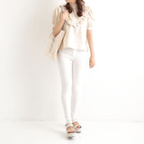 バックリボンフリルブラウス