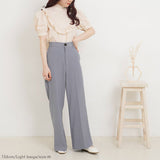 バックリボンフリルブラウス