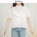 バックリボンフリルブラウス