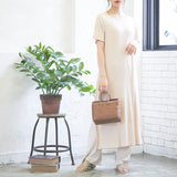 配色メロウスリットワンピース