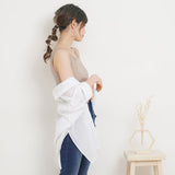 【メール便】ヘンリーネックリブタンクトップ