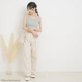 【メール便】ヘンリーネックリブタンクトップ