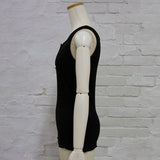 【メール便】ヘンリーネックリブタンクトップ