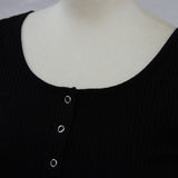 【メール便】ヘンリーネックリブタンクトップ